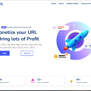 V2links Adlinkfly Premium Theme with Homepage and Member Dashboard Page